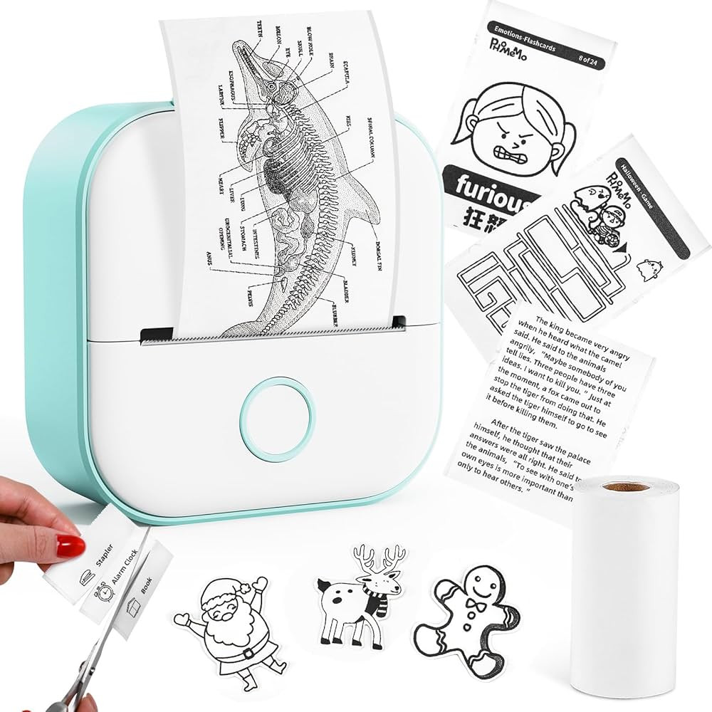 Memoking Mini Sticker Printer - Memoking T02 Thermal Wireless Bluetooth Pocket Phone Printer, for... | Amazon (CA)