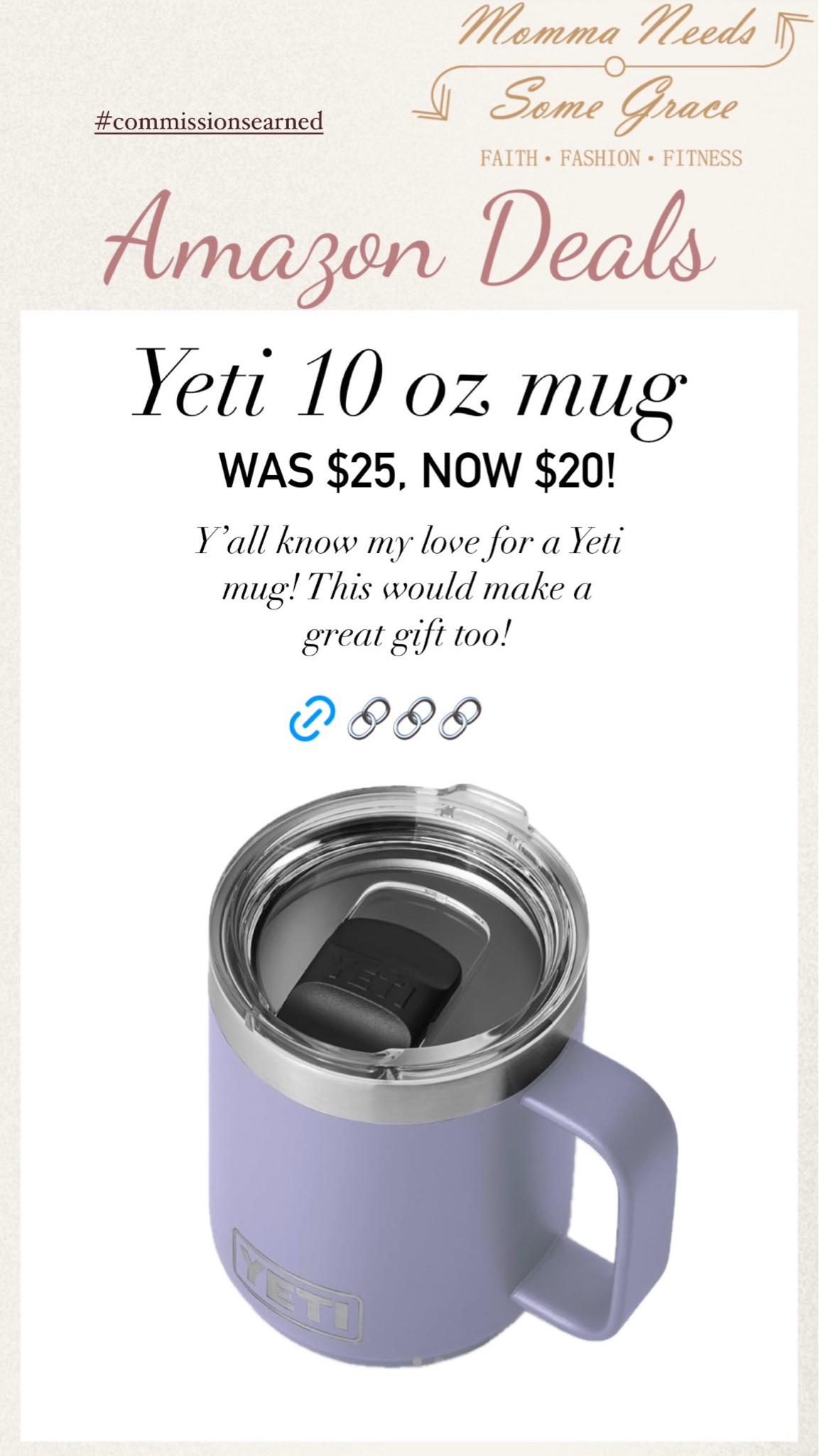 My yeti mug is on sale for prime day!

#LTKSaleAlert #LTKFindsUnder50 #LTKxPrimeDay