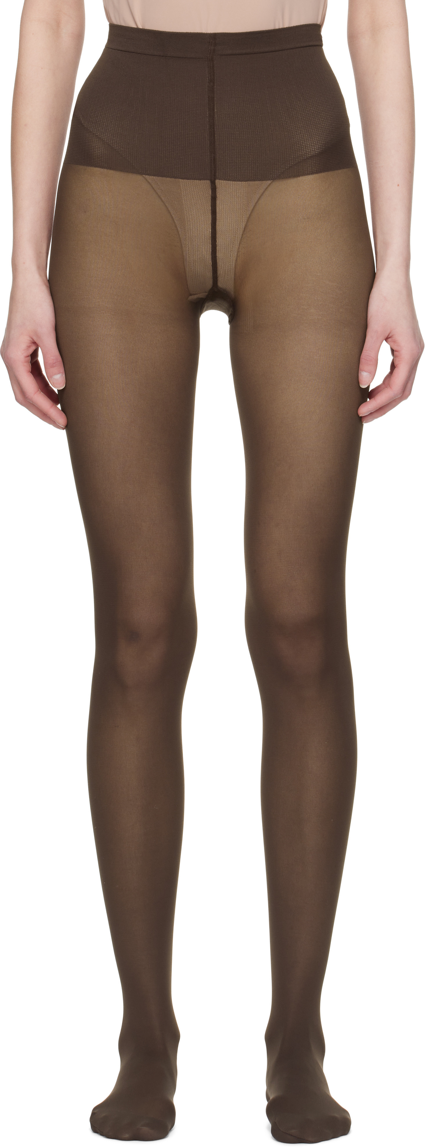 Swedish Stockings Brown Svea Premium Tights | SSENSE