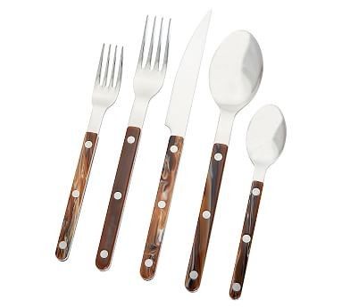 Sabre Buffalo Bistro Flatware, Thanksgiving Table Decor, Cheap thanksgiving table decor, cellajane | Pottery Barn (US)