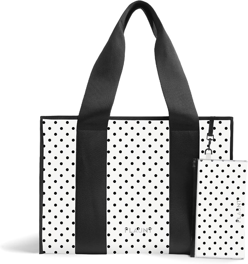FLAUNT Everyday Tote Bag with Phone Pouch for Women - Lightweight, Airline Approved, Easy To Carr... | Amazon (US)