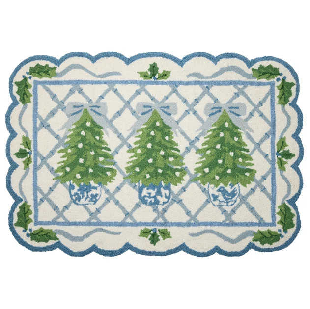 Grandmillennial Christmas Hook Rug
                  
 {"averageRating":"0","reviewCount":0} | Cailini Coastal