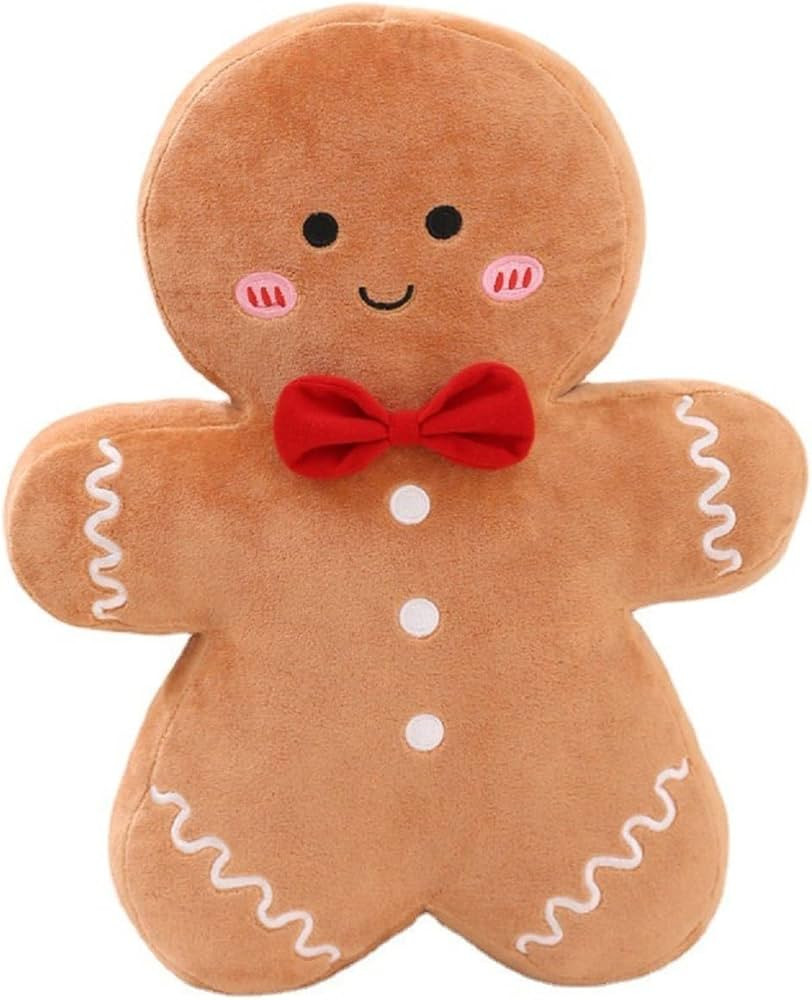 Cyprinus Carpio 5-7/8 INCH Christmas Gingerbread Man Pillow Creative Biscuit Man Plush Soft Throw... | Amazon (US)