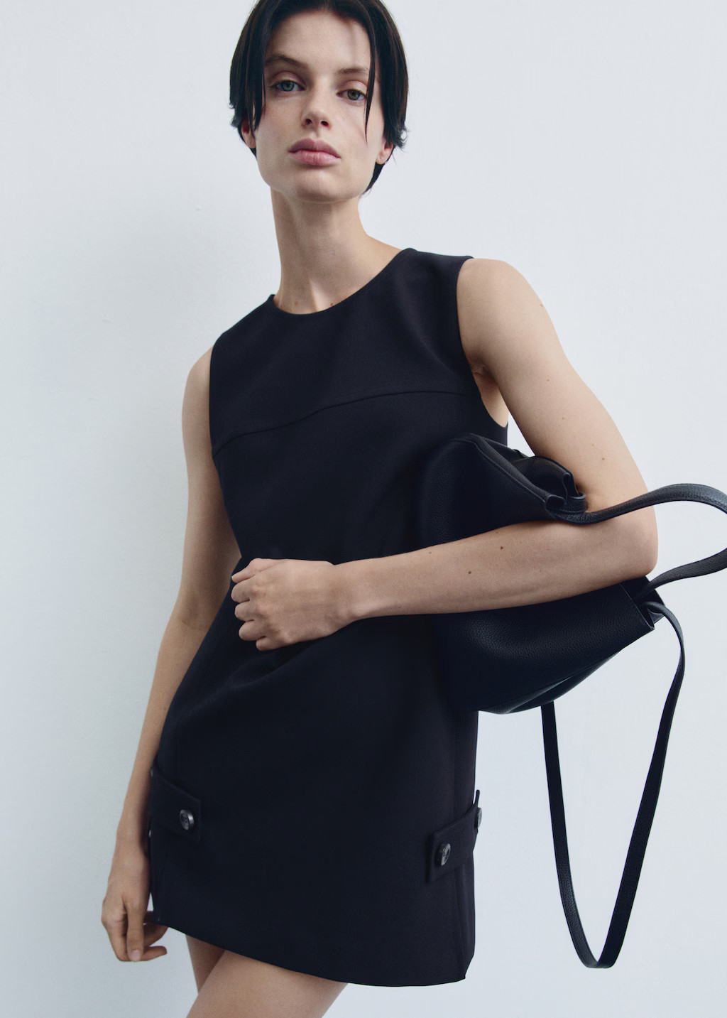 Crossbody bag with double handle - Women | MANGO United Kingdom | MANGO (UK)