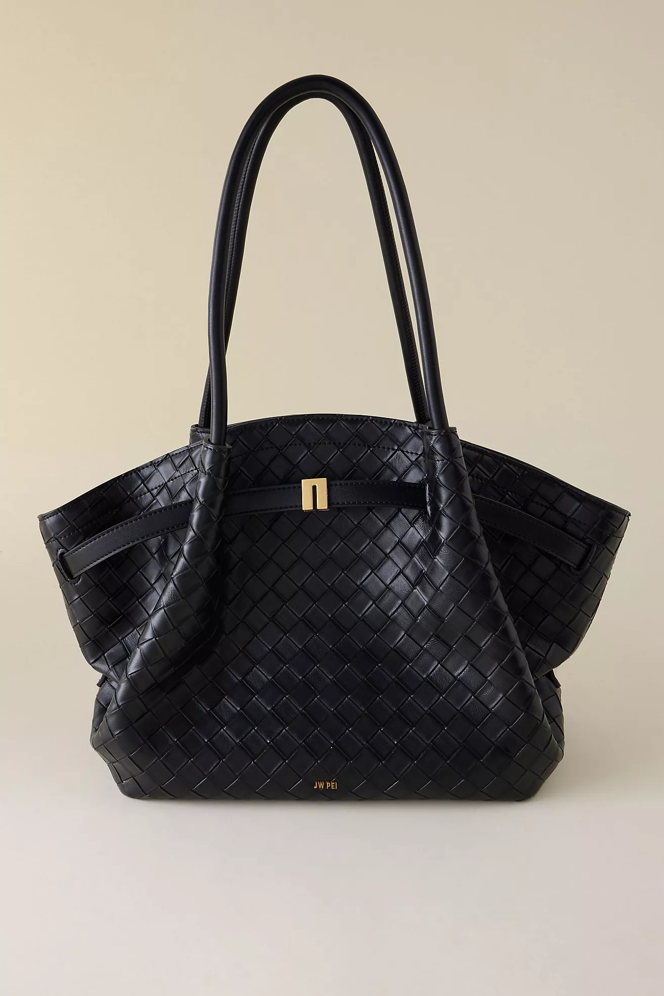JW PEI Hana Buckled Woven Medium Shoulder Bag | Anthropologie (UK)
