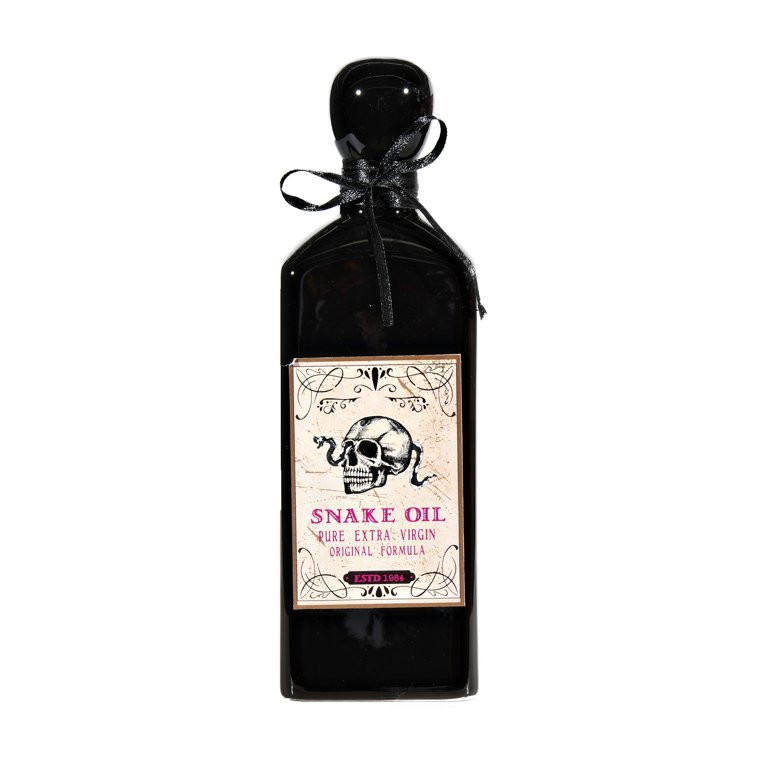 Way To Celebrate Halloween Ceramic Bottle With Skull Snake Pattern, Black, Indoor Decor | Walmart (US)