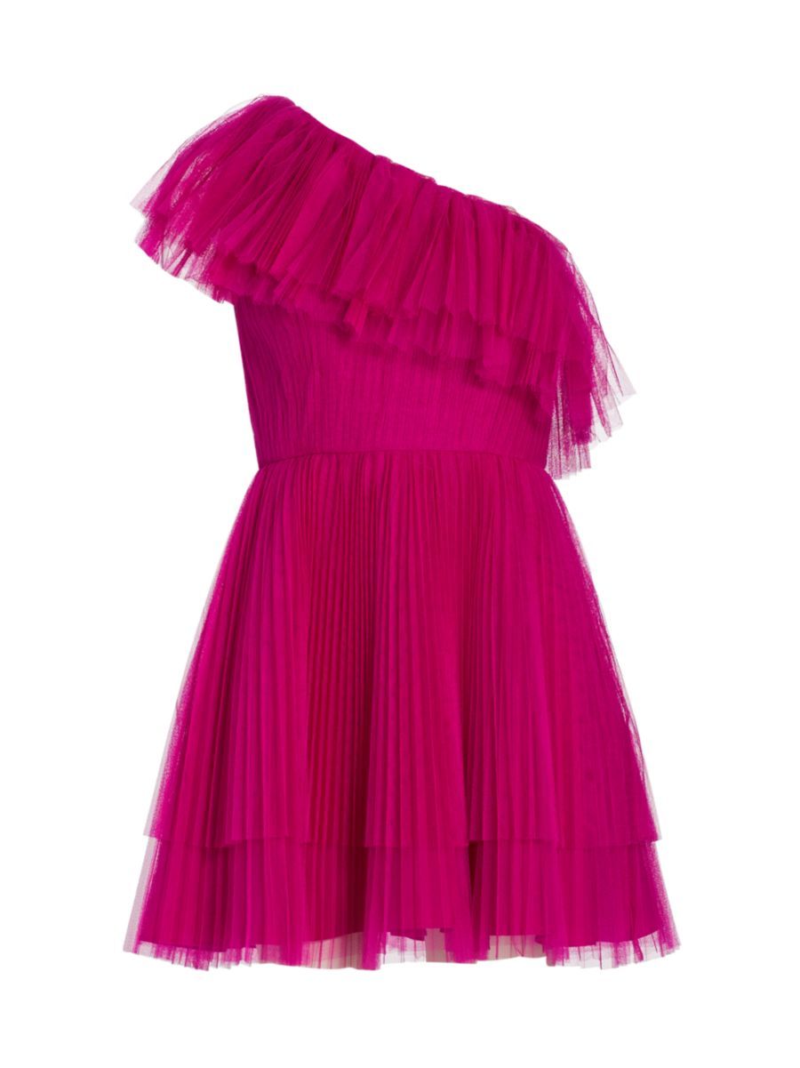 One-Shoulder Tulle Cocktail Dress | Saks Fifth Avenue