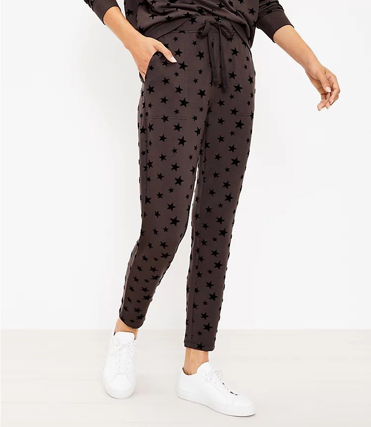 Lou & Grey Velvet Star Signature Softblend Sweatpants | LOFT