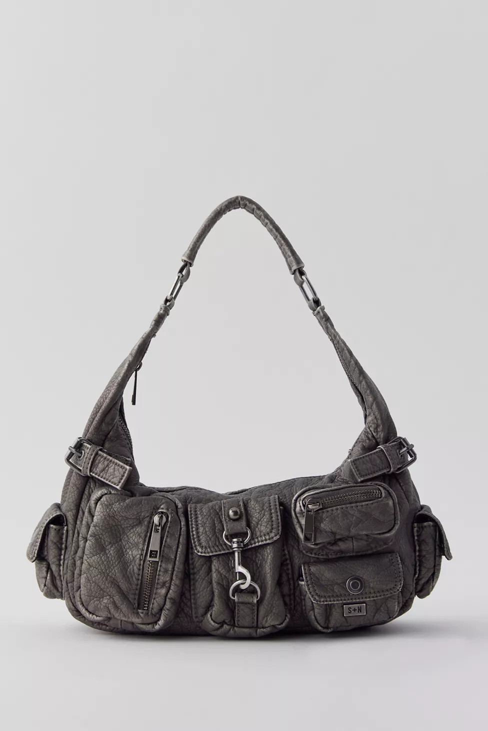 Silence + Noise Emily Washed Faux Leather Shoulder Bag | Urban Outfitters (US and RoW)