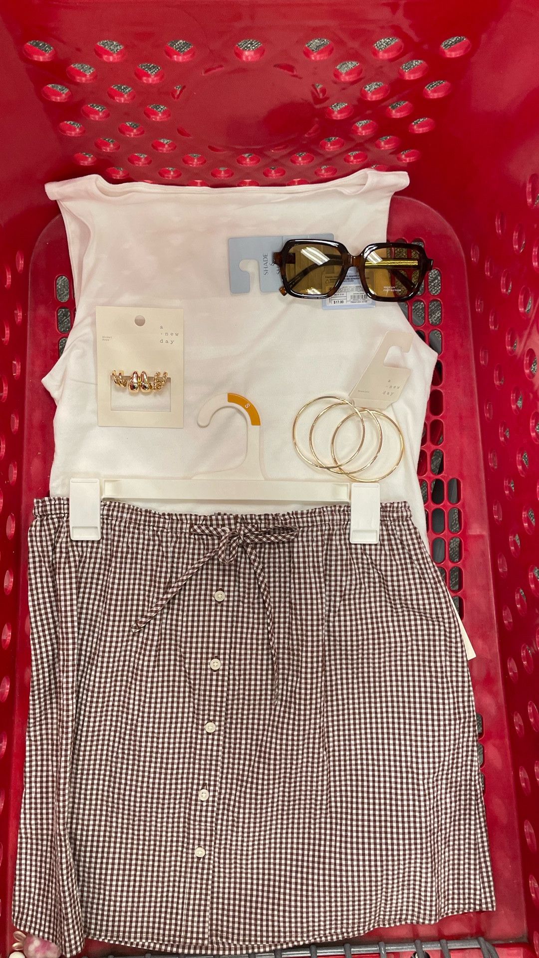 Styled this spring skirt at the end. What do we think? Share with a friend and follow me @showermeintarget for more outfit ideas @Target 

#LTKootd #LTKSeasonal