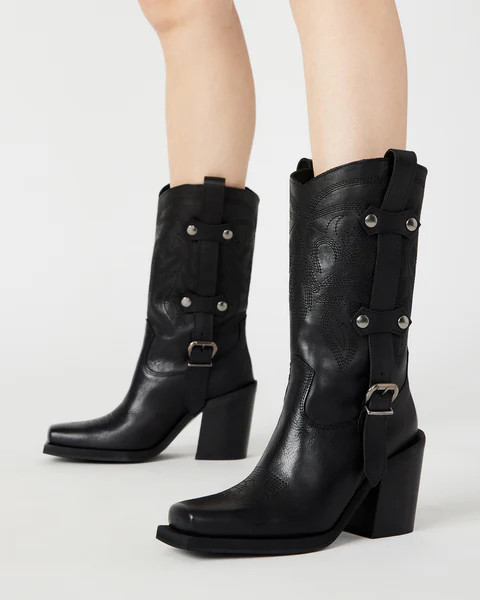 JERICA BLACK LEATHER | Steve Madden (US)