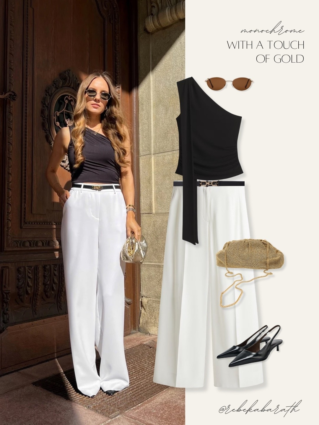 monochrome // with a touch of gold

summer looks | evening outfits | monochrome outfit | gold bag

#LTKootd #LTKSeasonal