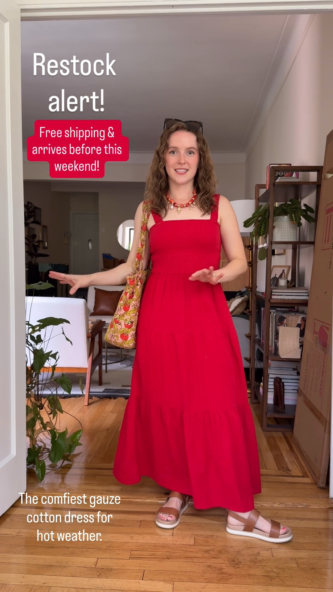 Comfy cotton maxi dress for hot weather and vacation. Wearing xs regular I’m 5ft 2. Arrives before this weekend + free shipping @Quince

#LTKSeasonal