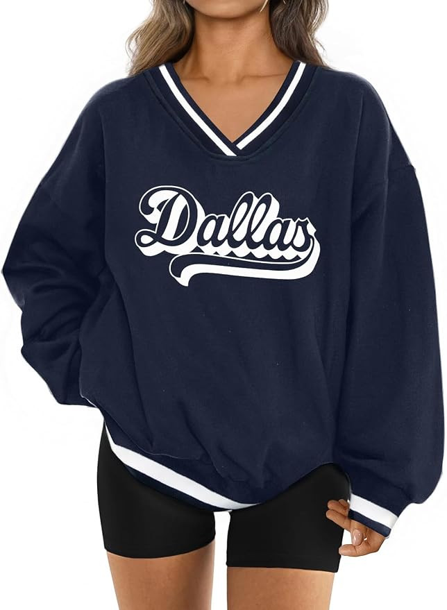 Game Day Sweatshirt Women Sequin Football Sweatshirts Vintage Sunday Funday Graphic Sweater Gamed... | Amazon (US)