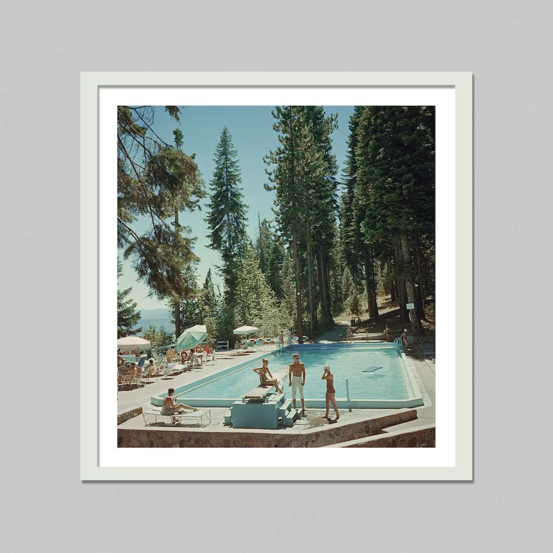 Digital Download - Pool at Lake Tahoe Slim Aarons Print,Vintage Print,Slim Aarons Poster,Luxury L... | Etsy (CAD)