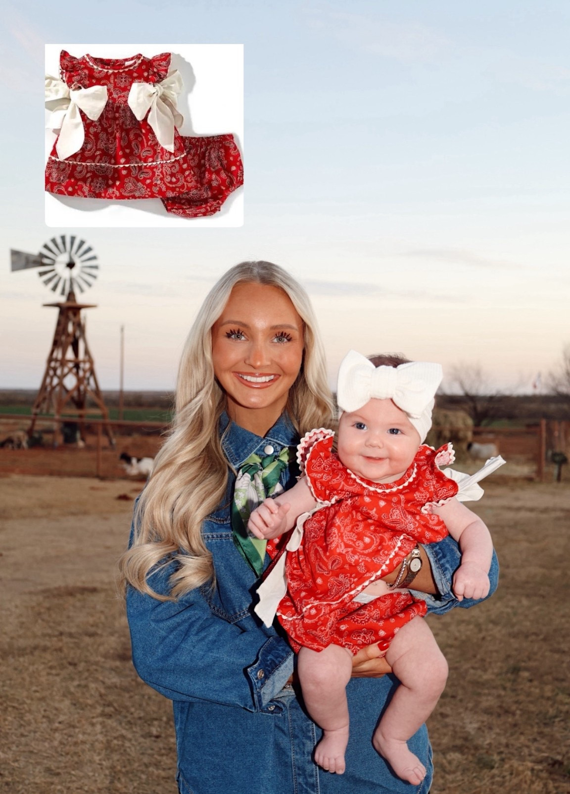 Baby dress with bloomers 