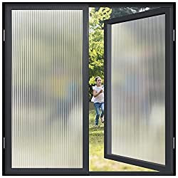 Window Privacy Film Frosted Glass Static Clings Non Adhesive Opaque Bathroom Film Sun Blocking Re... | Amazon (US)