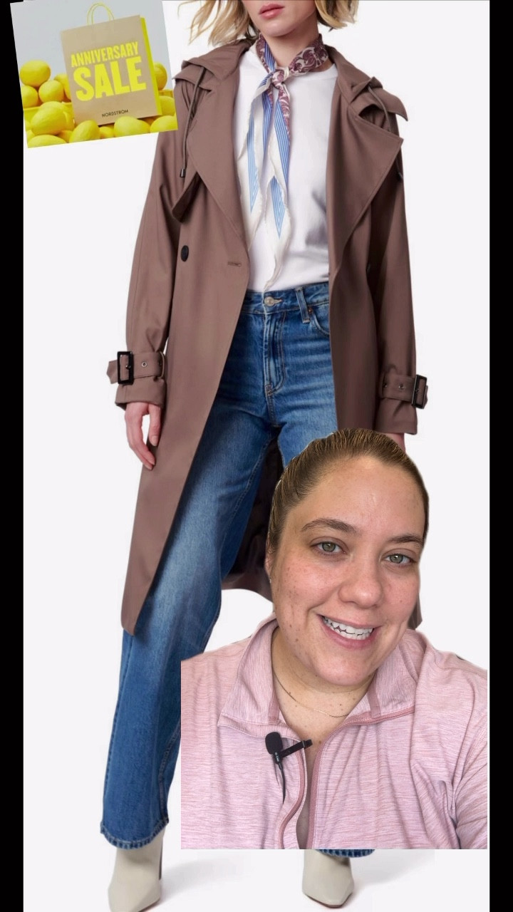 We always receive requests for cute rain jackets! This is included in the Nordstrom Anniversary sale and I wasn't sure it would fit me since I am plus size, and this was not in the plus size section. 

I'm apple shape, usually 22, but sometimes a 20. I'm also tall - 5'10. But I wore this during a rainy day last week and it really worked out well. It's soft, water resistant and has a good. I prefer it unbuttoned, but if I were to button, I would tie the belt instead because it was a little tight in the belt. 

The sale ends tomorrow! 

#LTKxNSale #LTKPlusSize