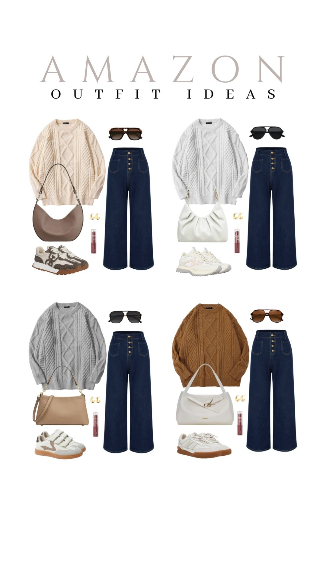 Pairing a cozy sweater with trendy denim makes an easy outfit for weekend casual days!
high waisted wide leg jeans, elf lip shine, gold earrings set, casual outfit inspo, capsule wardrobe, favorite finds, top picks, mom outfit, everyday style, trendy look, transitional look, viral style, affordable look, amazon favorites, winter fashion, winter style

#LTKFindsUnder50 #LTKU #LTKSeasonal