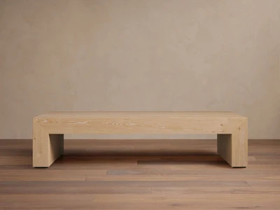 Sullivan 64"" Waterfall Coffee Table in Northman Cinder | Arhaus