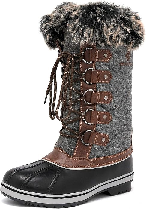 DREAM PAIRS Women's Mid-Calf Waterproof Winter Snow Boots | Amazon (US)