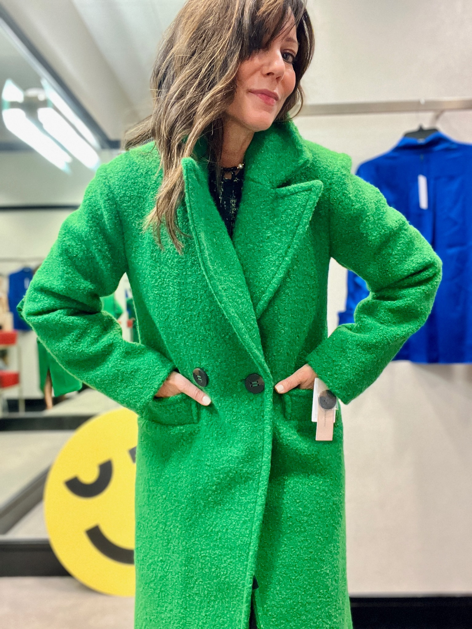 Zara neon clearance masculine coat