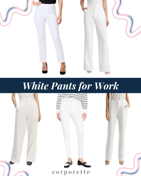 Wondering if white pants are ok for business casual outfits -- or even if they're OK for conservative, corporate workwear? We just updated our picks -- in general you want to make sure that they're opaque, adhere to office guidelines (which may be no 5-pocket styles or denim pants), and in general have a professional vibe. We've got some tips on how to make pants less sheer, as well as all of these great pants with classic style to help you keep your work outfits looking polished. https://corporette.com/white-pants-for-work/

#LTKworkwear #LTKstyletip #LTKSeasonal
