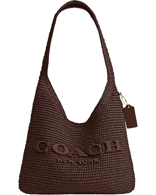 COACH Brooklyn Shoulder Bag 28 in Straw | Amazon (US)