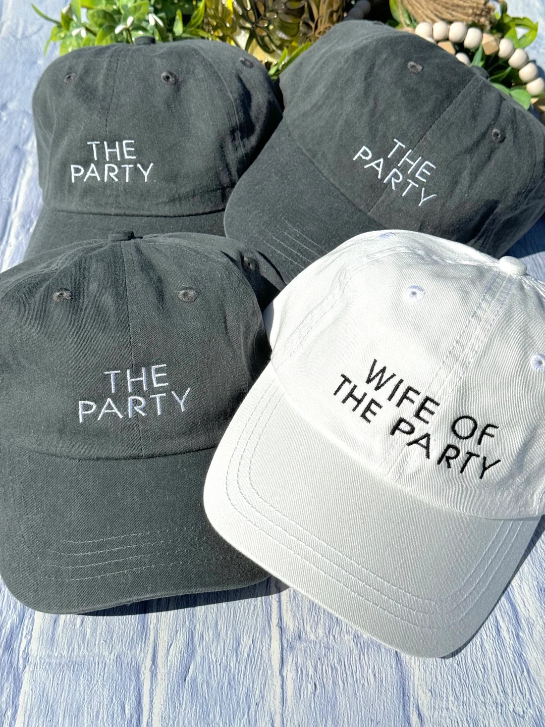 Wife of the Party-the Party Hats, Bachelorette Party, Baseball Caps, Custom Hats, Party Vibes, - ... | Etsy (US)