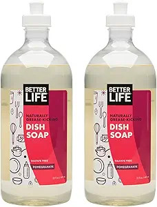 Better Life Sulfate Free Dish Soap, Pomegranate, 44 Fl Oz | Amazon (US)