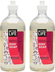 Better Life Sulfate Free Dish Soap, Pomegranate, 44 Fl Oz | Amazon (US)