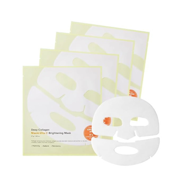 SUNGBOON EDITOR - Deep Collagen Niacin-Vita C Brightening Mask - 4pcs | Stylevana