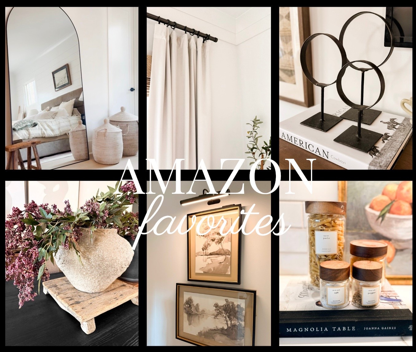 Amazon home favorites! Velvet blackout curtains, circle decor, picture lights, faux stems, floor mirrors, spice jars and more 🤍

#LTKSaleAlert #LTKHome