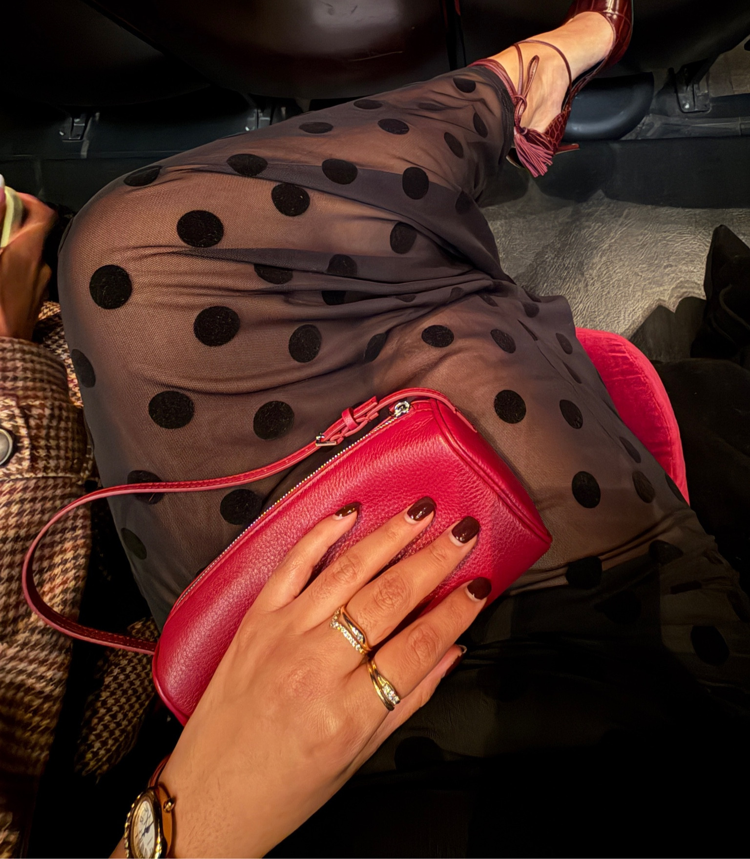 Red going out bag! 

#LTKFindsUnder50 #LTKHoliday #LTKootd