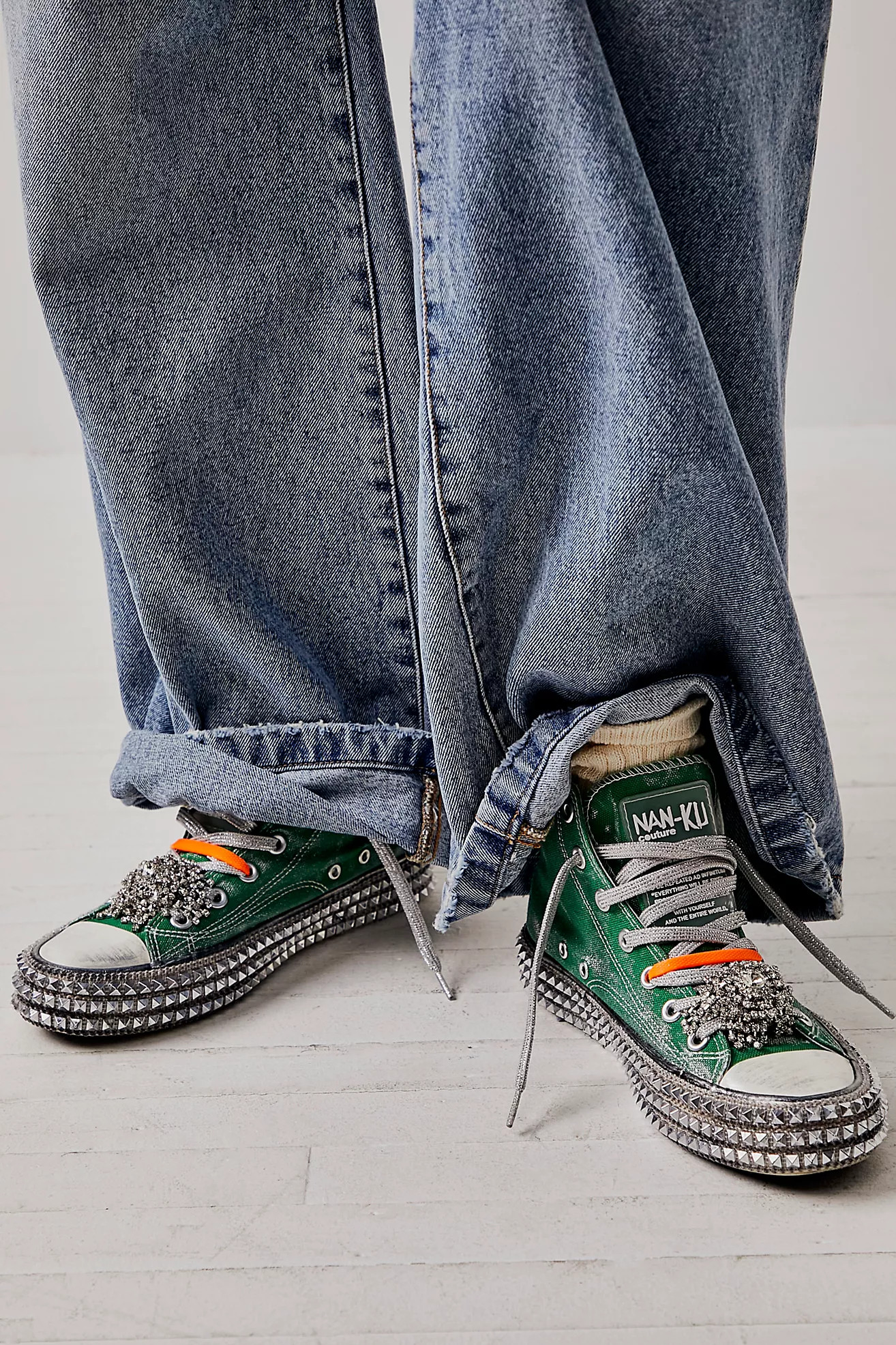 Cruise Studded Hi Top Sneakers | Free People (Global - UK&FR Excluded)