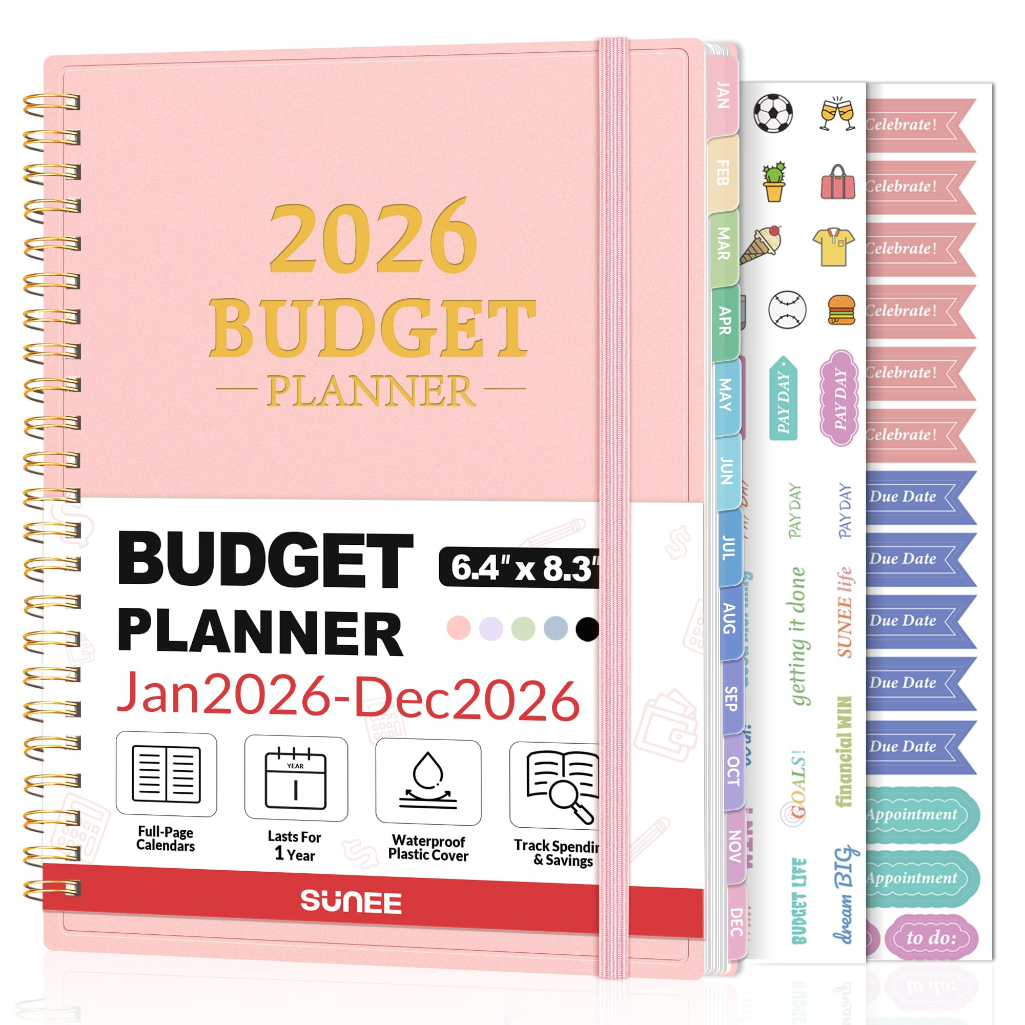 2026 Budget Planner - Monthly Budget Book from JAN 2026 - DEC 2026 with Expense Tracker Notebook,... | Amazon (US)