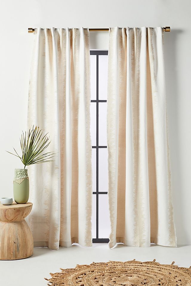 Maiko Jacquard-Woven Curtain | Anthropologie (US)