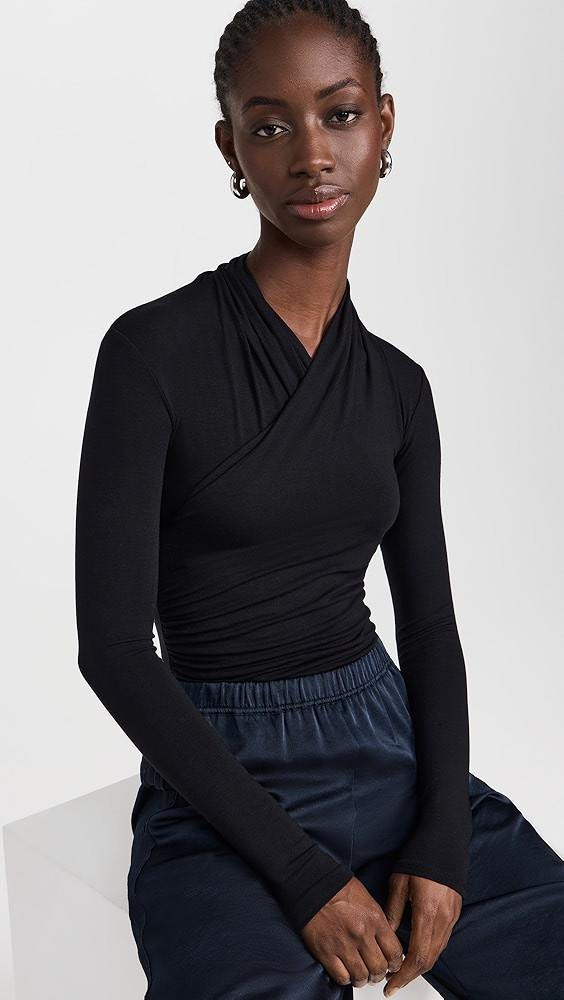 Vince Fixed Wrap Top | Shopbop | Shopbop