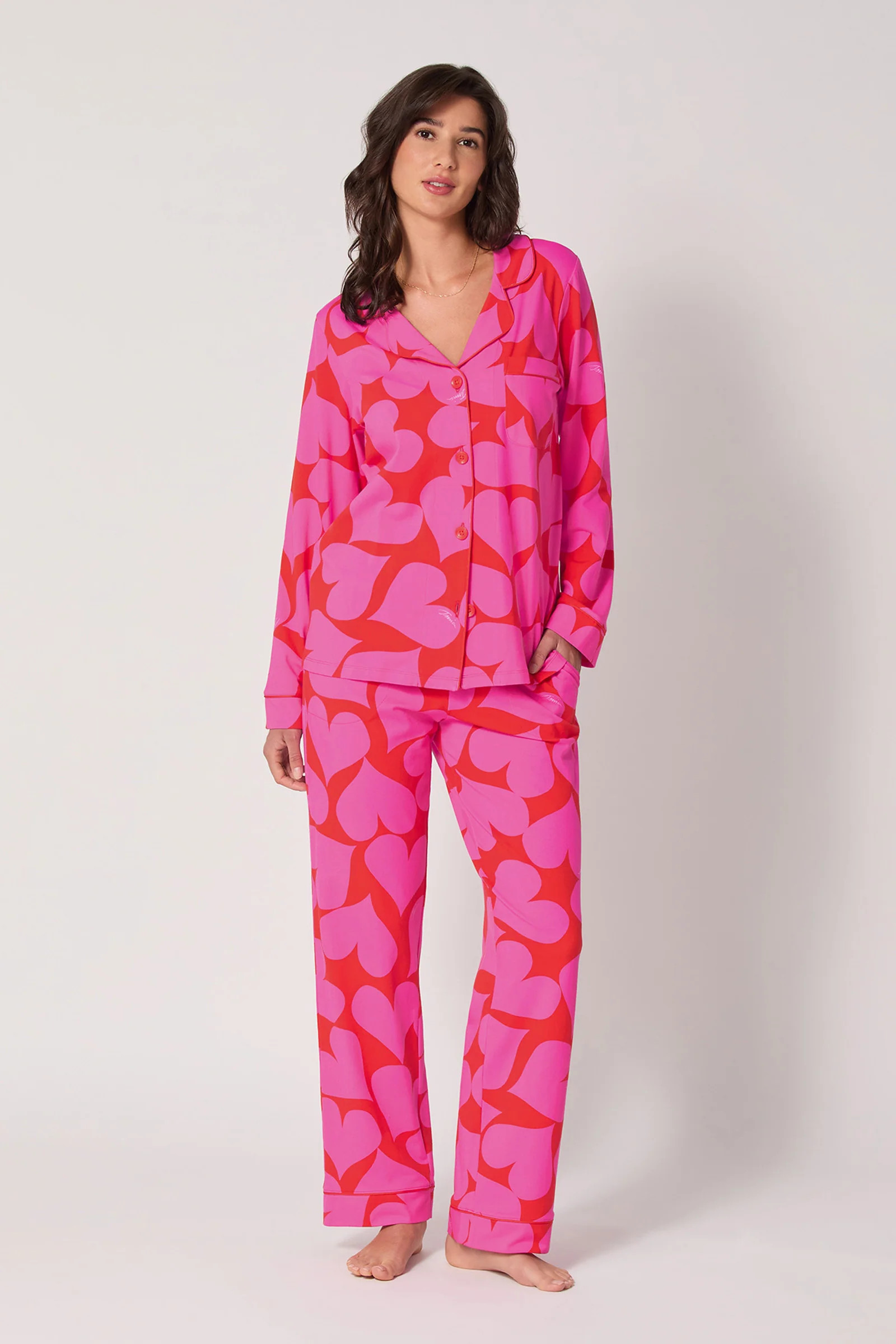 Classic PJ Set - Hearts | Trina Turk