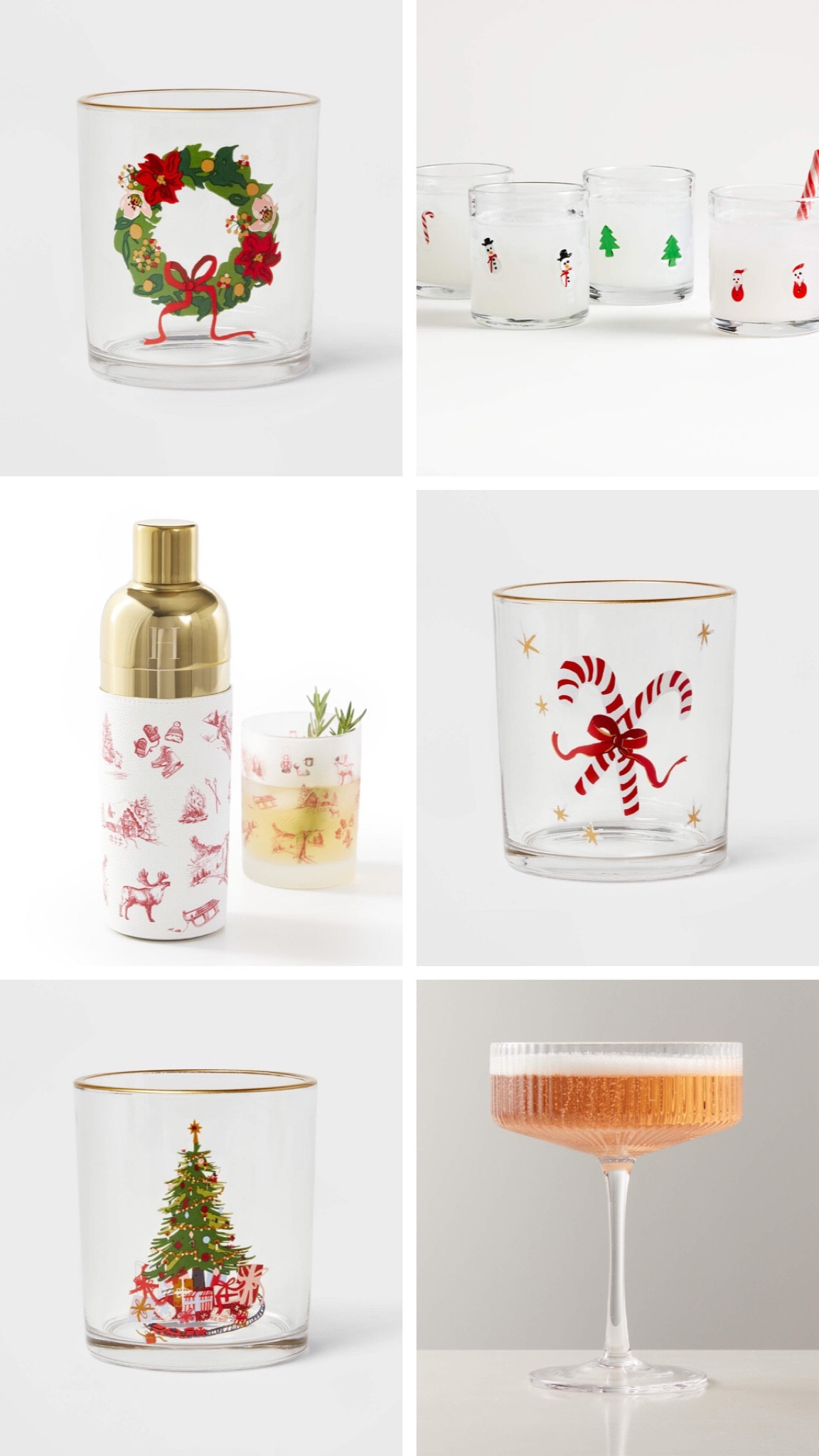 Holiday glassware for Christmas parties and festive celebrations! 

#LTKHoliday #LTKSeasonal #LTKGiftGuide