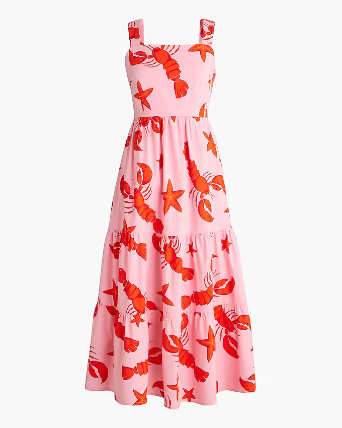 Squareneck midi dress | J.Crew Factory