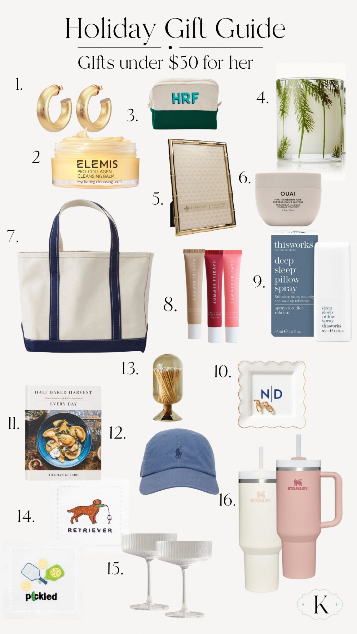 Gift guide under $50 for her 

#LTKSeasonal #LTKHoliday #LTKGiftGuide