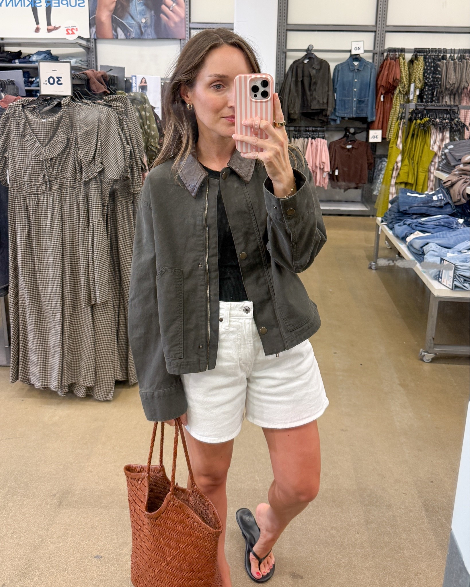 Possibly the perfect cropped barn jacket for fall. Wearing a size small. Grab it now while it is under $35!