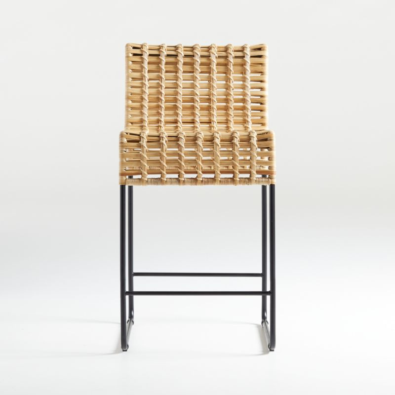 Chaparral Natural Rattan Counter Stool + Reviews | Crate & Barrel | Crate & Barrel
