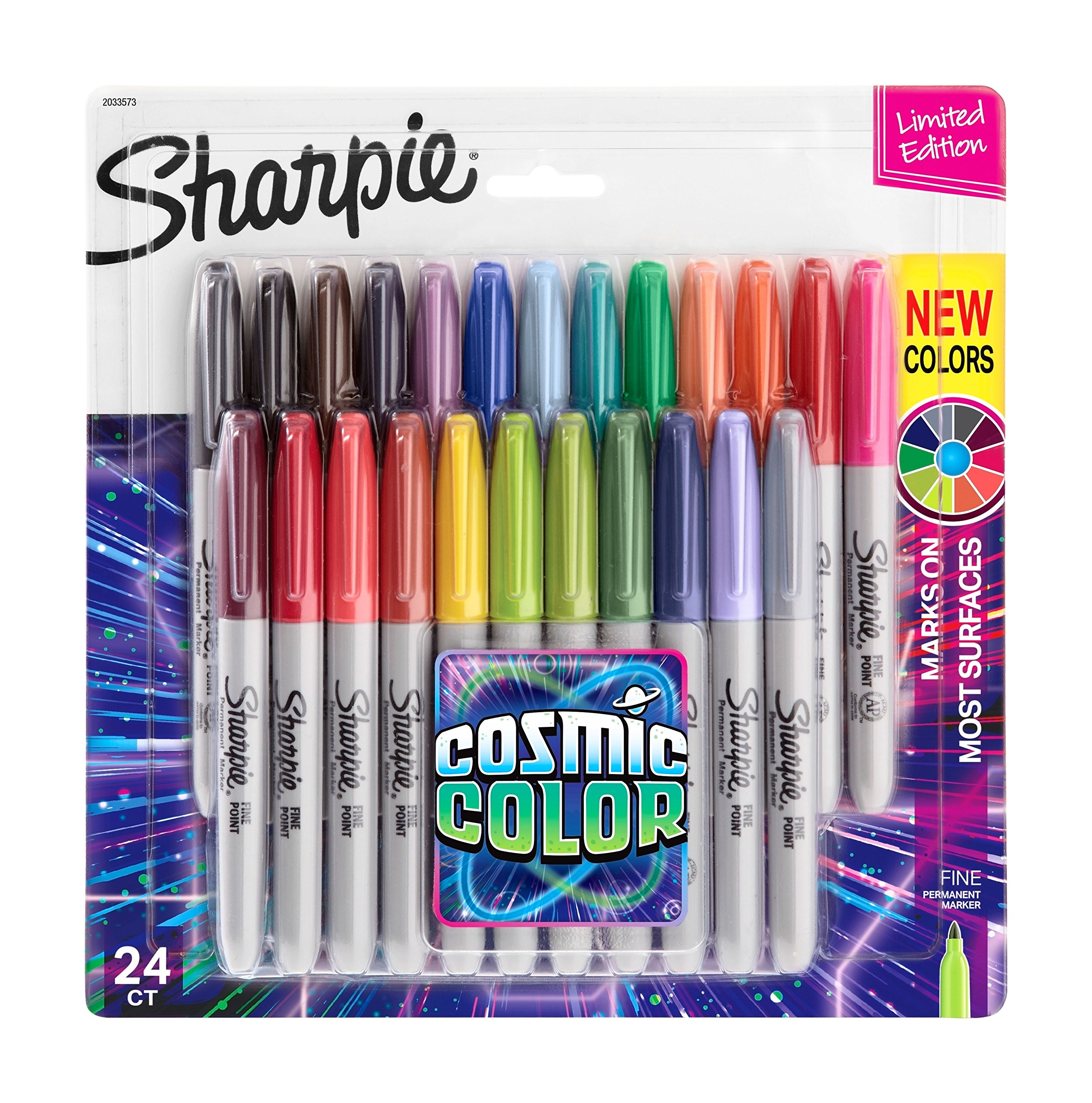Sharpie Permanent Markers Fine Point Cosmic Color Limited Edition 24 Count | Amazon (US)