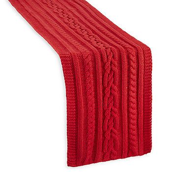 North Pole Trading Good Tidings Cable Knit Table Runner | JCPenney