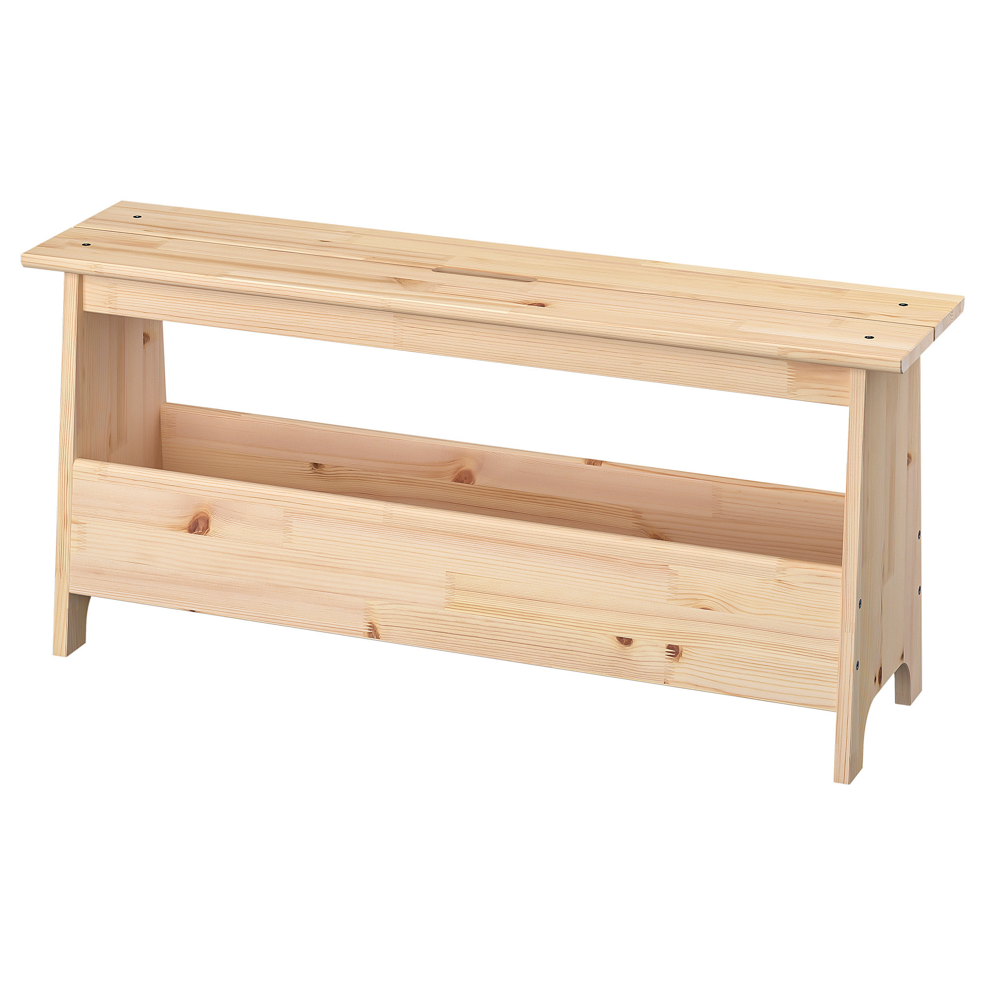 PERJOHAN Bench with storage, pine, 39 3/8 " | IKEA US