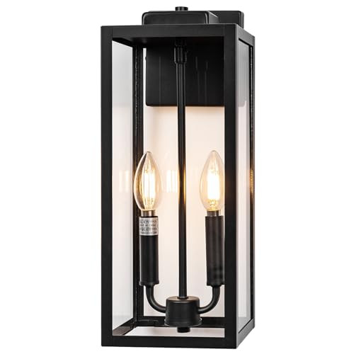 Outdoor Sconce Light for House 16 Inch Large, Two Candle Light Outdoor Light Fixture Exterior Lig... | Amazon (US)