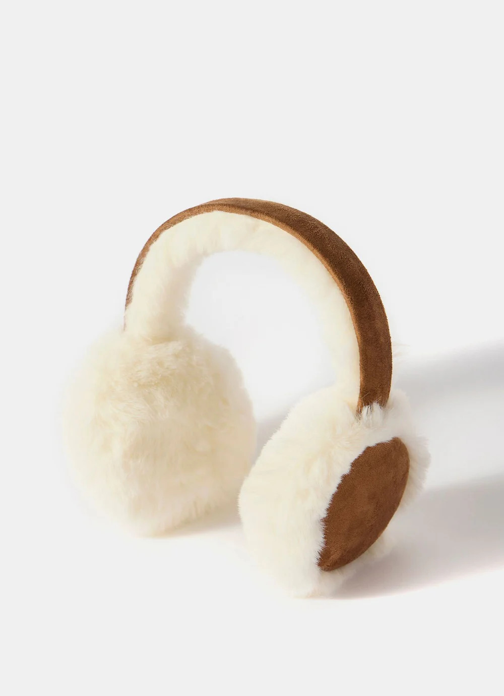 Tan Faux Fur Earmuffs | Mint Velvet