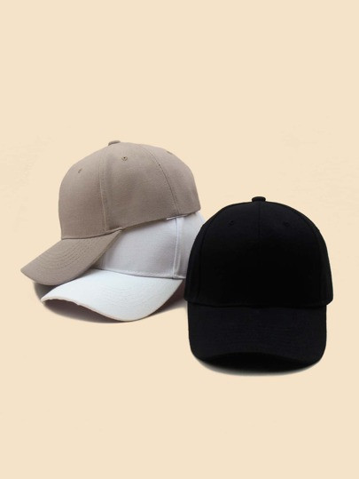 3pcs Minimalist Baseball Cap | SHEIN